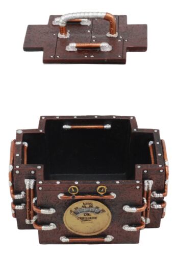 Ebros Gift Vintage Retro Design Steampunk Emergency Medic Shaped Jewelry Trinket Box Decor