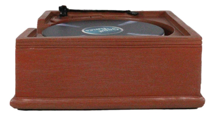 Ebros Gift Vintage Retro Nostalgia Vinyl Turntable Player Replica Coasters And Holder Set