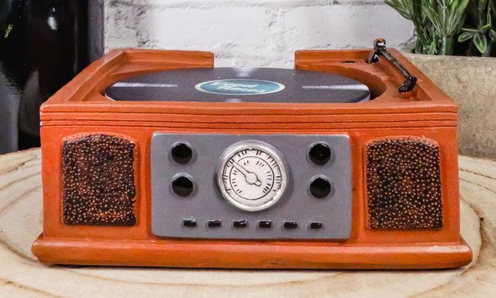 ebros gift Vintage Retro Nostalgia Vinyl Turntable Player Replica Coasters And Holder Set