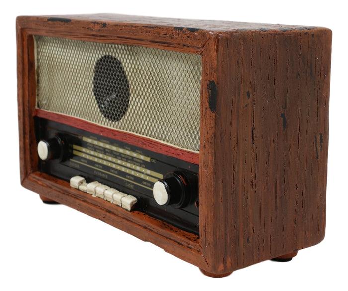 Ebros Gift Vintage Retro Rectangle TV Television Box Set Money Coin Piggy Bank Accent Decor