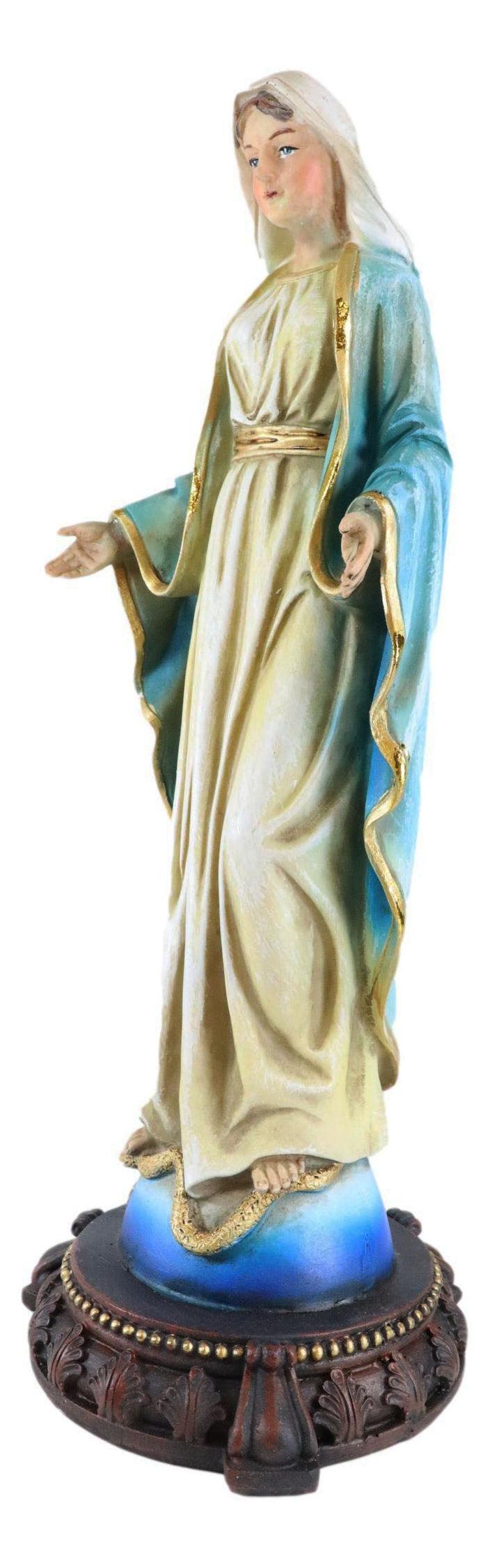 Ebros Gift Virgin Mother Mary Madonna Our Lady Of Grace Trampling On Serpent Figurine