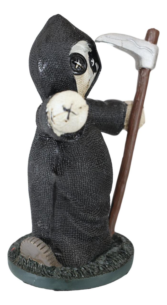 Ebros Gift Voodoo Stiches Graveyard Grim Reaper Wtih Scythe Figurine Pinheadz Collection