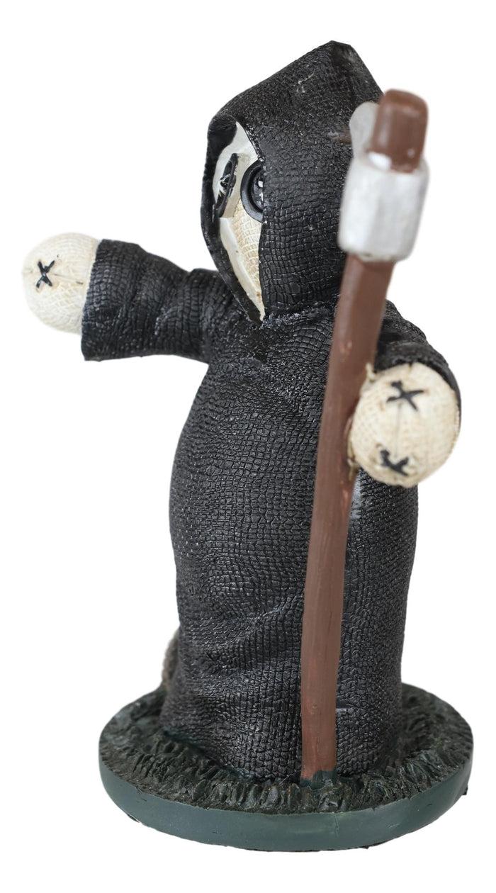 Ebros Gift Voodoo Stiches Graveyard Grim Reaper Wtih Scythe Figurine Pinheadz Collection