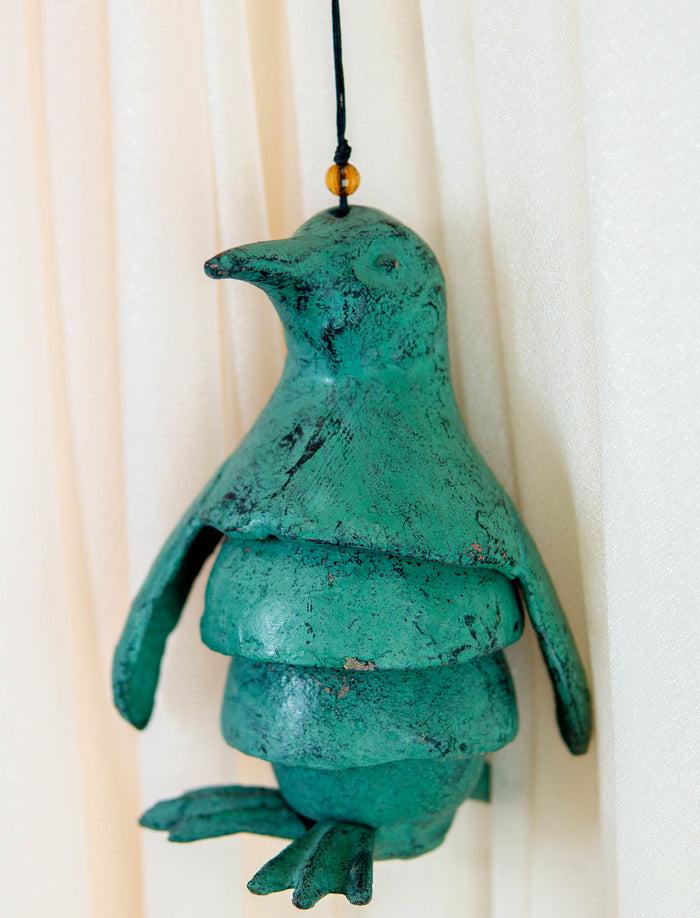 Ebros Gift Waddling Polar Emperor Penguin Heavy Cast Iron Segmented Mobile Or Wind Chime