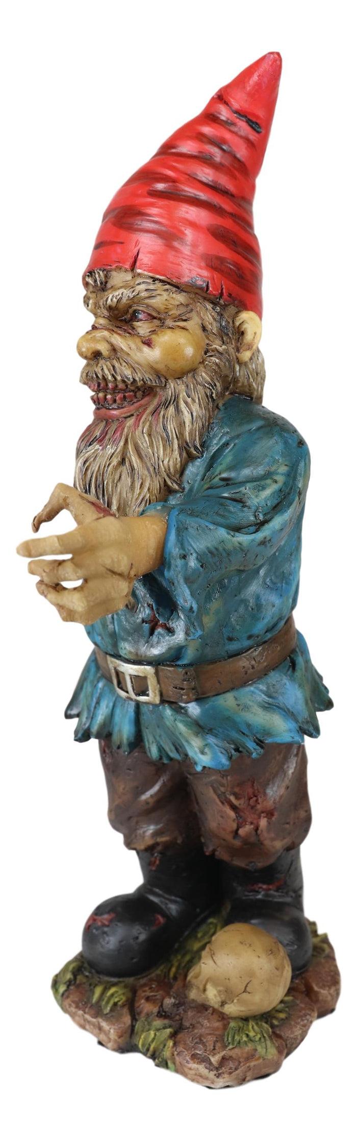 Ebros Gift Walking Dead Standing Zombie Gnome With Severed Hand Garden Statue 11.5" High
