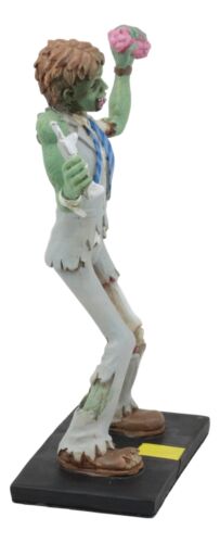 Ebros Gift Walking Dead Wall Street Zombie Holding Brains Name Card Holder Figurine