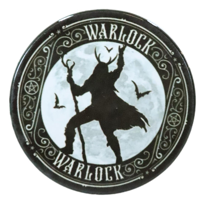 Ebros Gift Warlock With Full Moon And Bats Ceramic Coaster Set Of 4 Tiles With Cork Backs