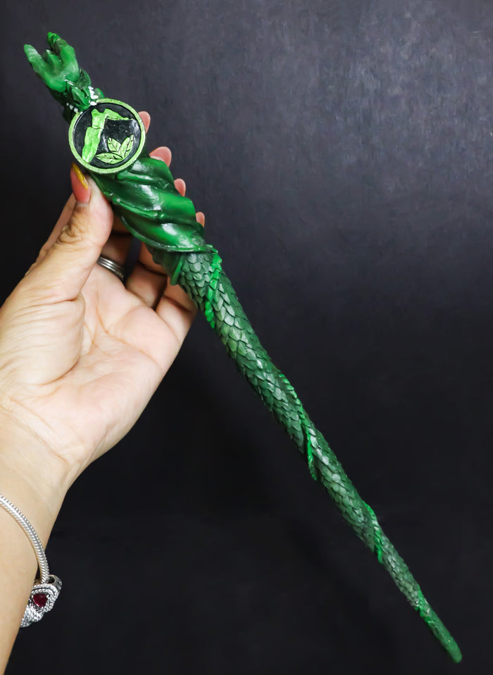 Ebros Gift Water Fire Wind Earth Set Of 4 Elemental Dragon Fantasy Cosplay Magic Wands