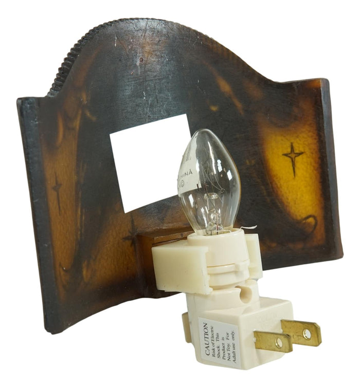 Ebros Gift Western Angel Wings Le Fleur Cross Turquoise Heart Wall Plug In Night Lights Set