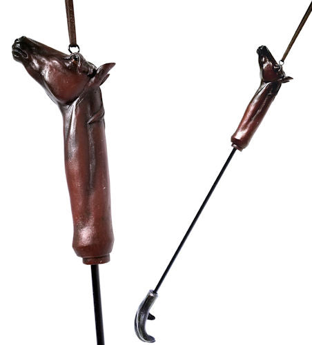 Ebros Gift Western Brown Country Horse Long Reach Hand Back Scratcher Wall Hanging Figurine