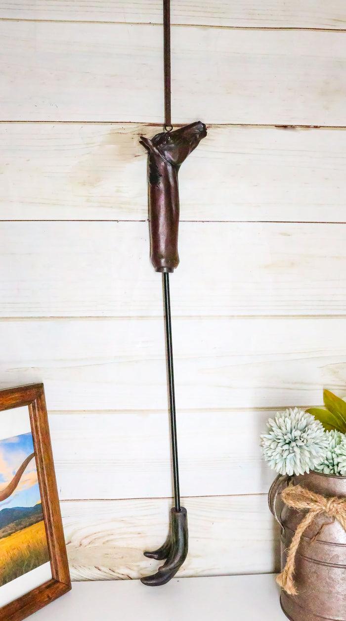 ebros gift Western Brown Country Horse Long Reach Hand Back Scratcher Wall Hanging Figurine