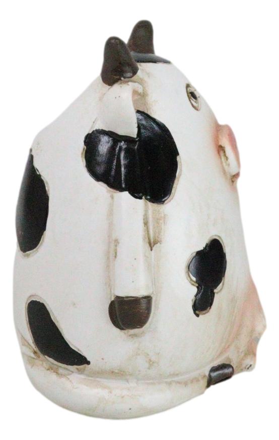 Ebros Gift Western Country Farmhouse Holstein Bovine Cow With Udders Pen Holder Figurine