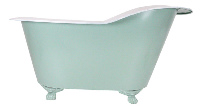 Ebros Gift Western Country Rustic Metal Freestanding Bathtub Replica Sculpture 16"L