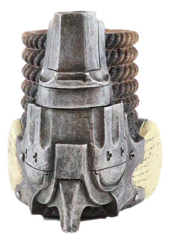 Ebros Gift Western Cowboy Pistol Revolver Braided Ropes Barrel Stationery Pen Holder Decor