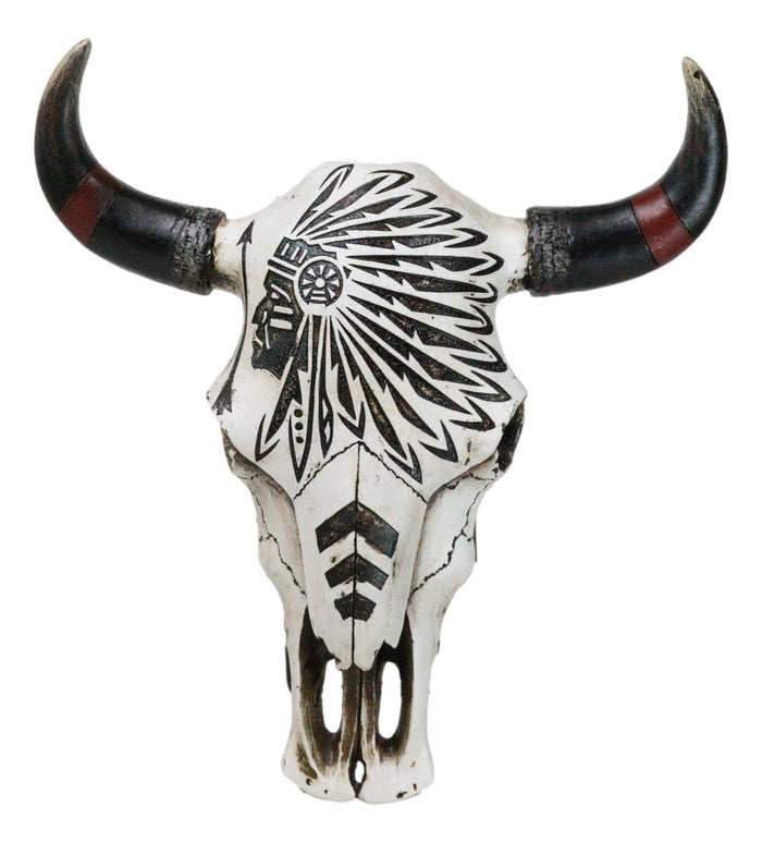 ebros gift Western Patriotic USA Flag Army Branch Eagle Key Emblem Cow Skull Wall Decor