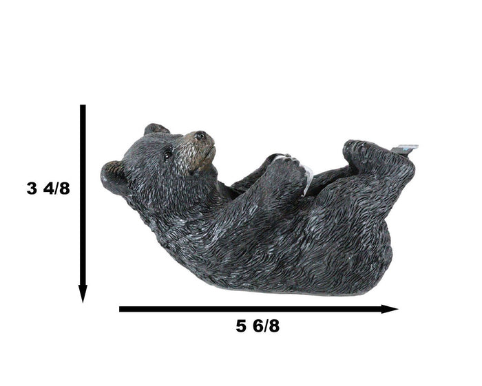 Ebros Gift Western Rustic Forest Black Bear Lounging Scotch Tape Holder Dispenser Figurine