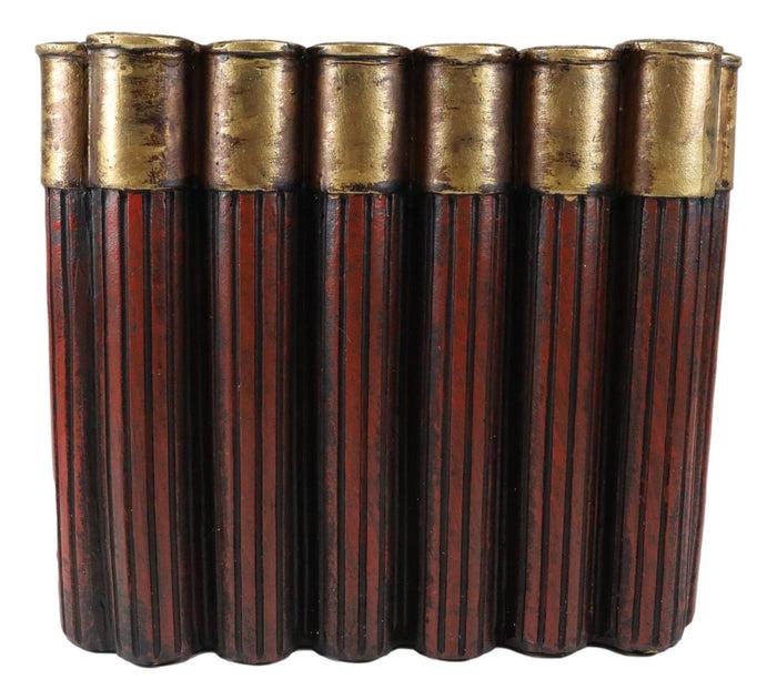 Ebros Gift Western Shotgun 12 Gauge Bullet Shells Tissue Box Holder Cover Case Figurine