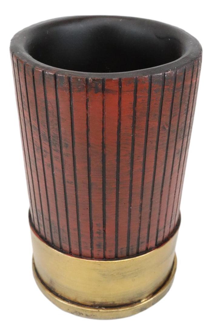 Ebros Gift Western Shotgun Bullet Shells Set Of 3 Soap Dish Toothbrush Holder Tumbler Cup