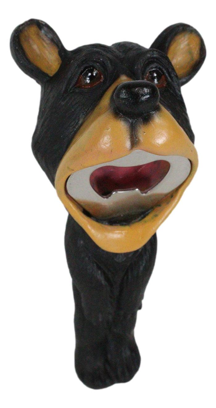 Ebros Gift Western Whimsical Comical Forest Black Bear Soda Beer Hand Bottle Cap Opener