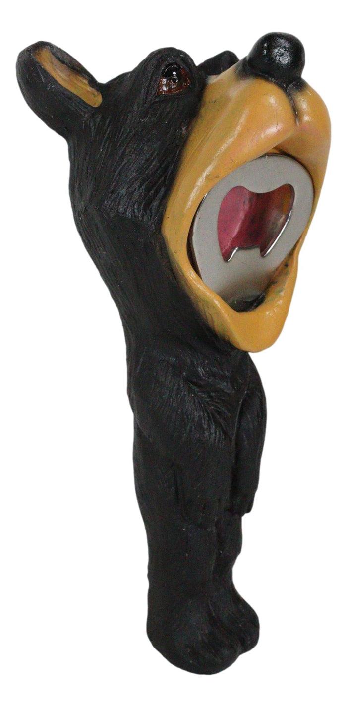 ebros gift Western Whimsical Comical Forest Black Bear Soda Beer Hand Bottle Cap Opener