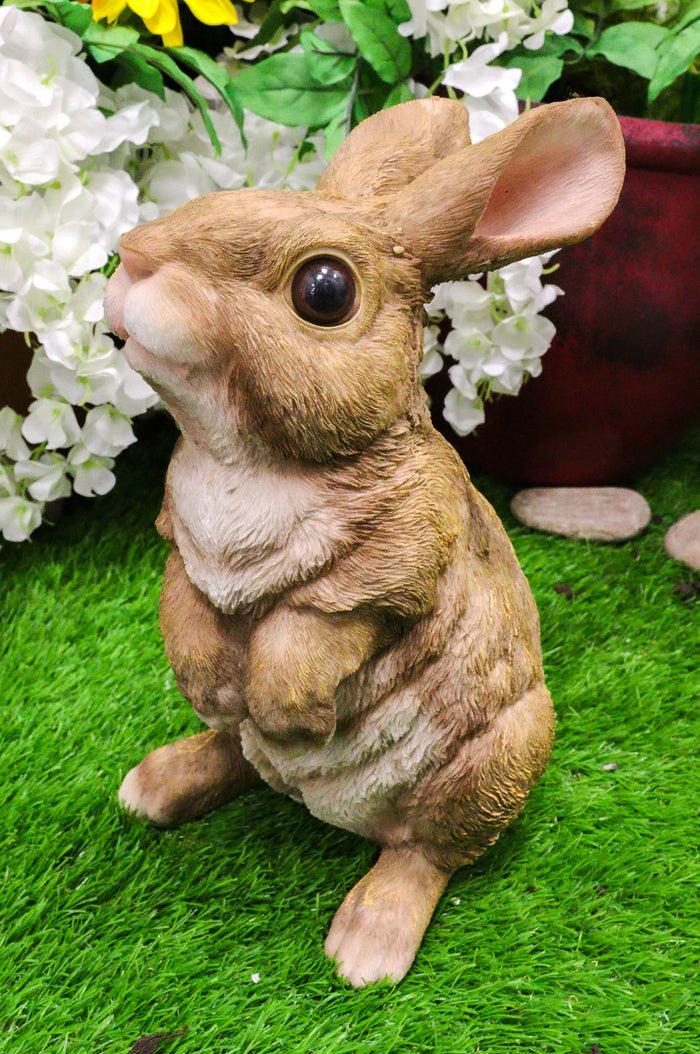 ebros gift Whimsical Curious Mother Bunny Rabbit Standing Pet Pal Fairy Garden Figurine