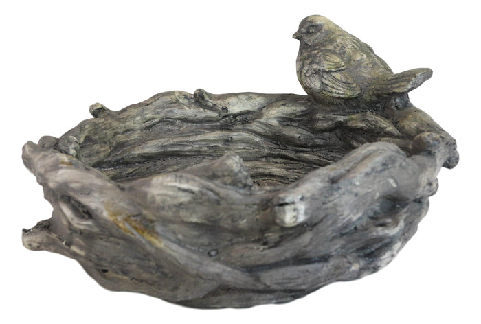 Ebros Gift Whimsical Fairy Garden Lovebird Bird By Twigs And Branches Nest Planter Bowl