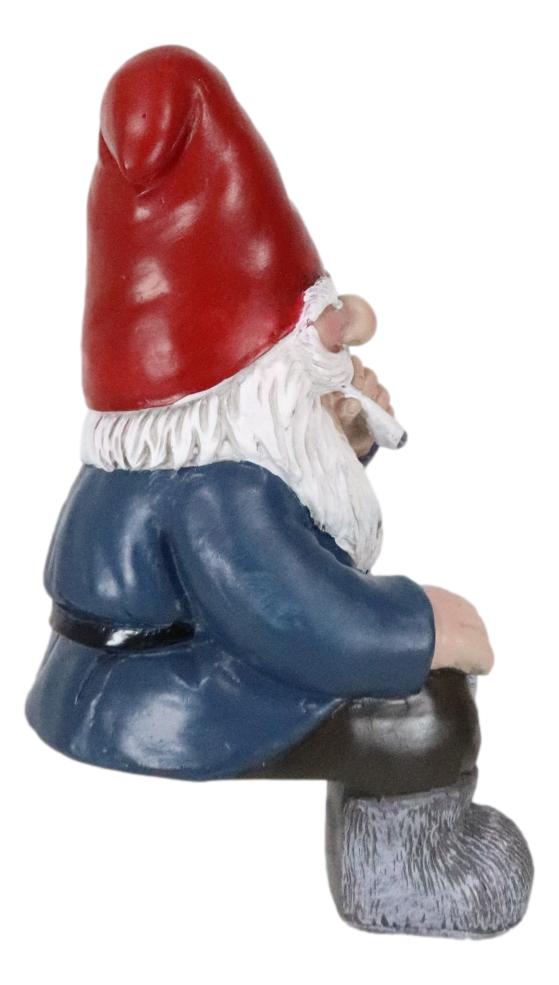 Ebros Gift Whimsical Gypsy Life Mr Gnome Dwarf Stoner Smoking Stash Shelf Sitter Figurine