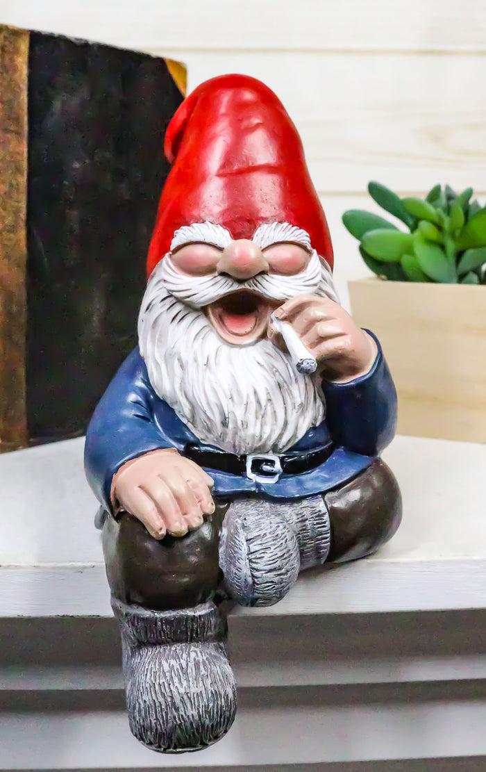 ebros gift Whimsical Gypsy Life Mr Gnome Dwarf Stoner Smoking Stash Shelf Sitter Figurine