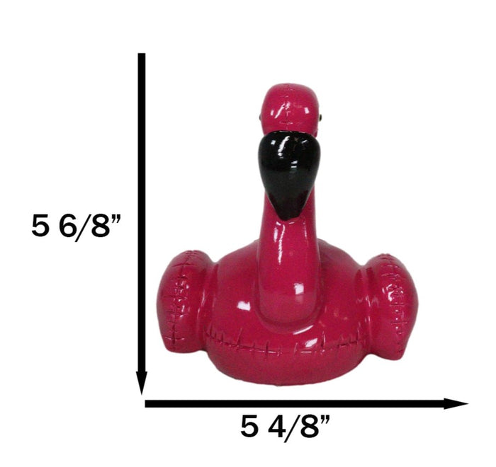 Ebros Gift Whimsical Magenta Tropical Wading Bird Flamingo Money Piggy Coin Bank Figurine