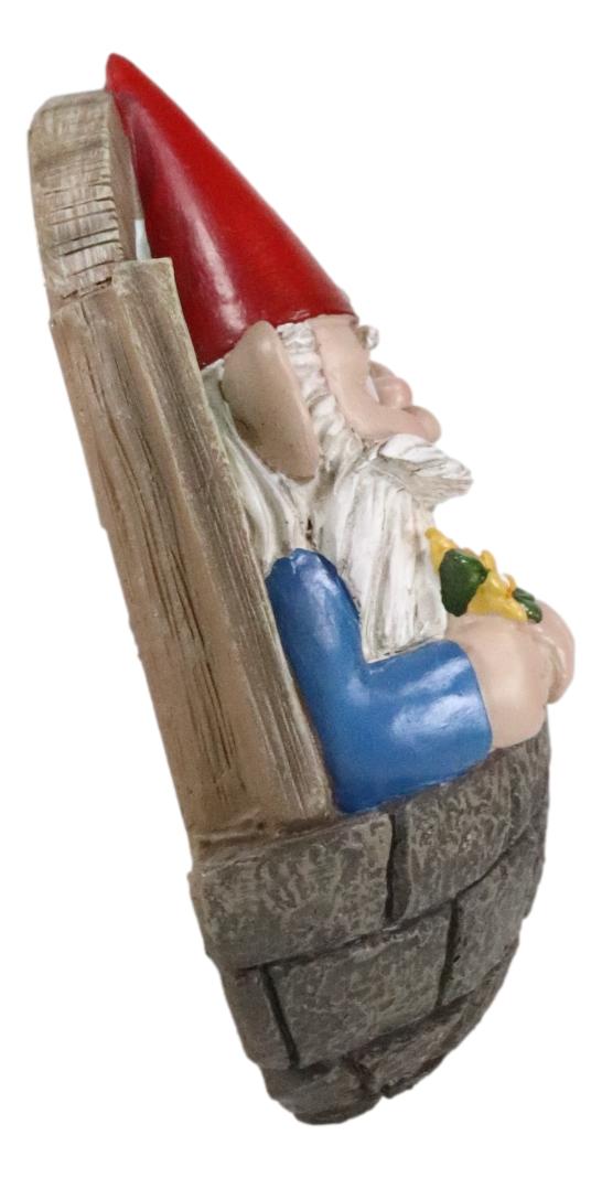 Ebros Gift Whimsical Mr Mrs Dwarf Gnome Couple By Window Ledge Balcony Wall Decor Plaque
