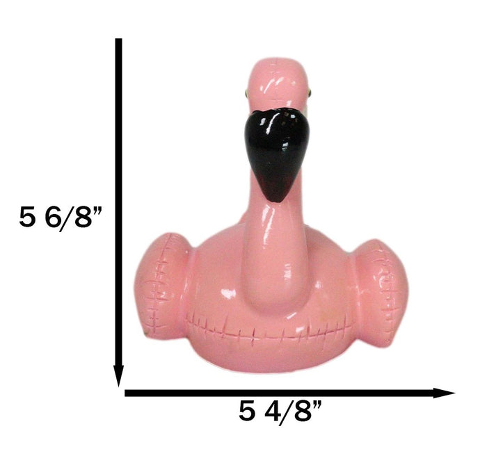 Ebros Gift Whimsical Pink Tropical Wading Bird Flamingo Money Piggy Coin Bank Figurine