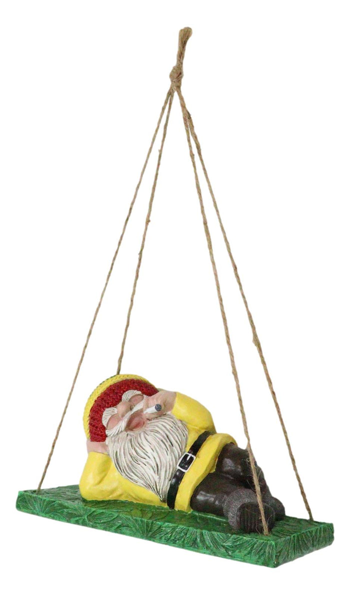 Ebros Gift Whimsical Rasta Hippie Mr Gnome Smoking Stash On Weed Bench Wall Or Tree Hanger