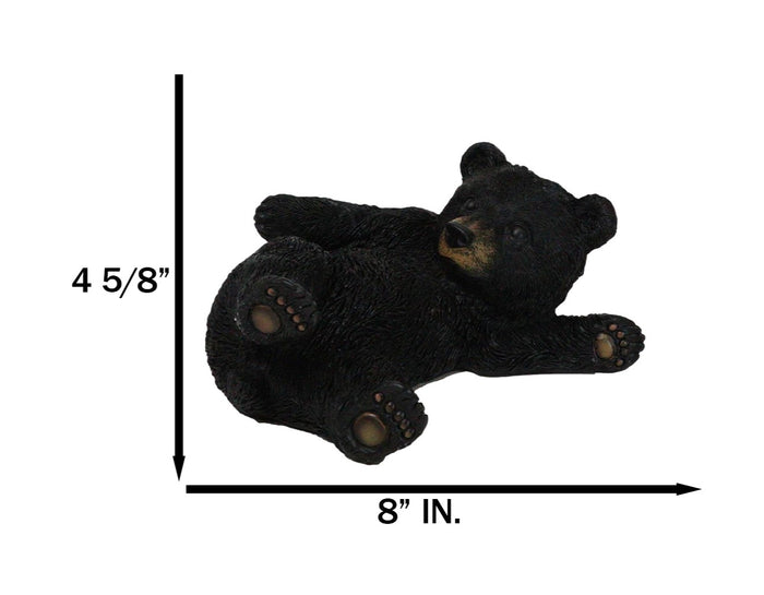 Ebros Gift Whimsical Rustic Western Black Bear Cub Stretching Cell Phone Holder Figurine