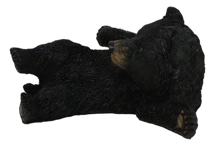 Ebros Gift Whimsical Rustic Western Black Bear Cub Stretching Cell Phone Holder Figurine