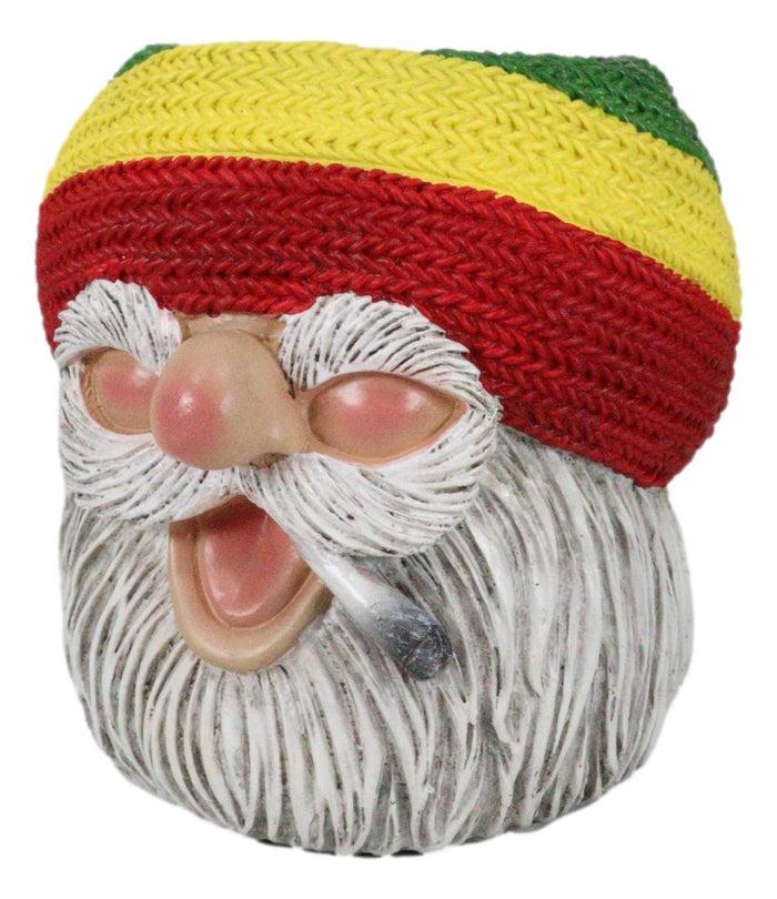 Ebros Gift Whimsical Smoking Rastafarian Reggae Gypsy Gnome Stationery Pen Holder Figurine