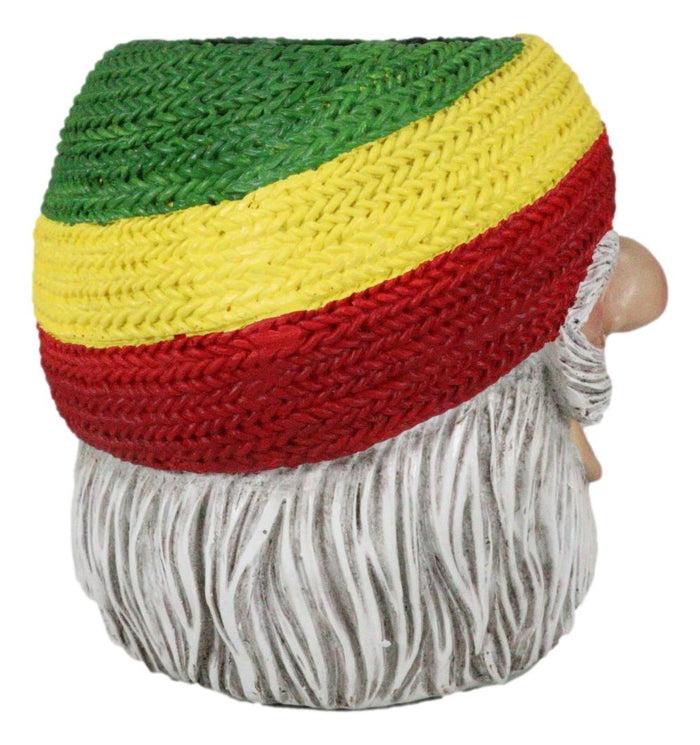 Ebros Gift Whimsical Smoking Rastafarian Reggae Gypsy Gnome Stationery Pen Holder Figurine