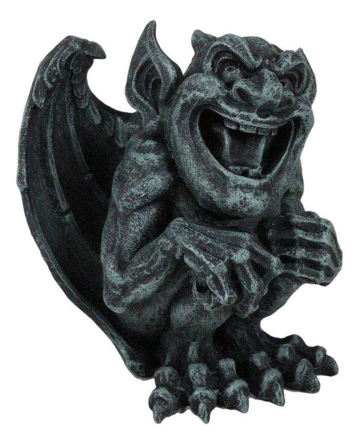 Ebros Gift Whimsical Stoic Big Mouth Guardian Gargoyle Druid Laughing With Scorn Figurine