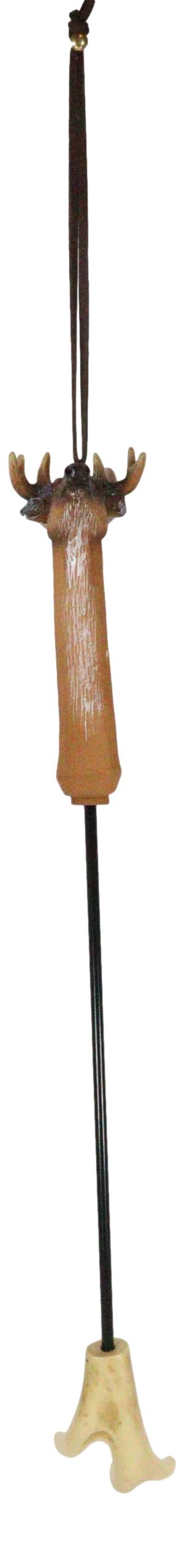 Ebros Gift Whitetail Stag Deer Antler Long Reach Hand Back Scratcher Wall Hanging Figurine