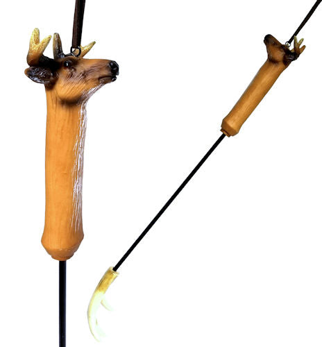 Ebros Gift Whitetail Stag Deer Antler Long Reach Hand Back Scratcher Wall Hanging Figurine