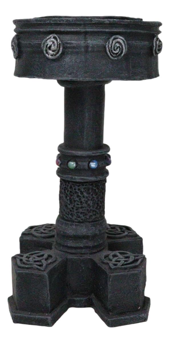 Ebros Gift Wicca Celtic Knotwork Motherhood Trinity Shield Knots Votive Candle Holder