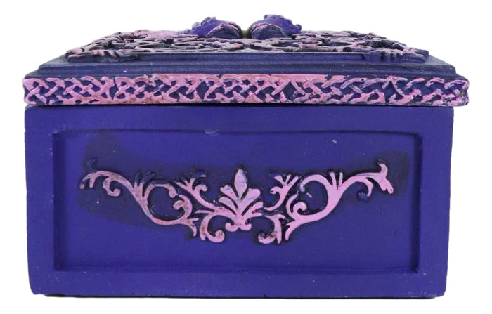 Ebros Gift Wicca Fortune Telling Scrying Crystal Ball With Palms Tarot Cards Decorative Box