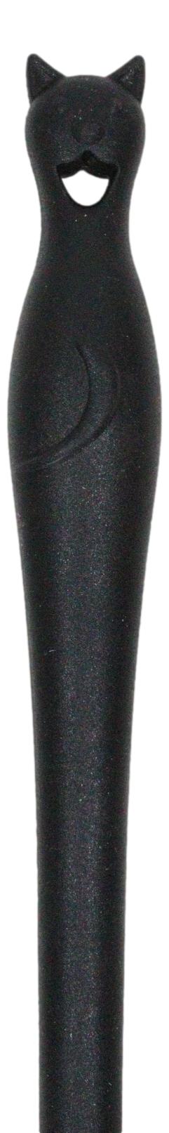 Ebros Gift Wicca Gothic Witch Feline Cat Silicone Cooking Baking Chef Kitchen Pasta Spoon