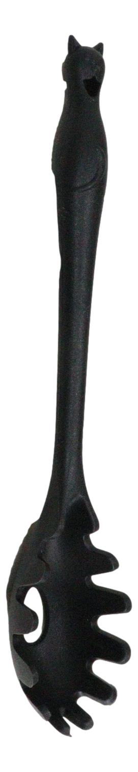 Ebros Gift Wicca Gothic Witch Feline Cat Silicone Cooking Baking Chef Kitchen Pasta Spoon