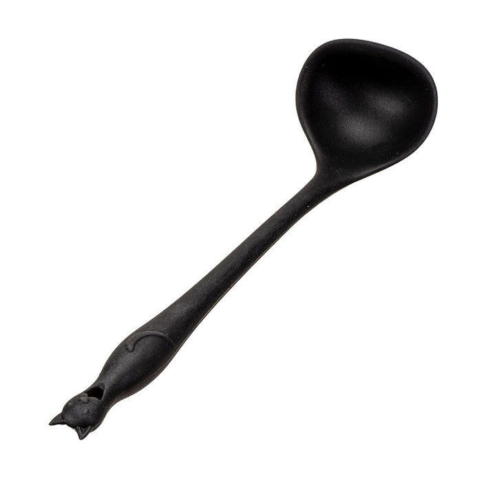 Ebros Gift Wicca Gothic Witch Feline Cat Silicone Cooking Baking Chef Kitchen Ladle Spoon