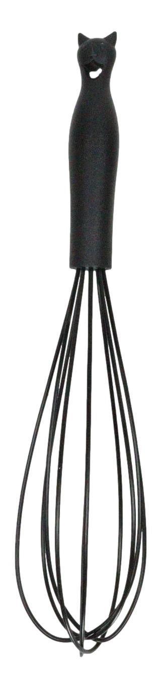 Ebros Gift Wicca Gothic Witch Feline Cat Silicone Cooking Baking Chef Kitchen Whisk
