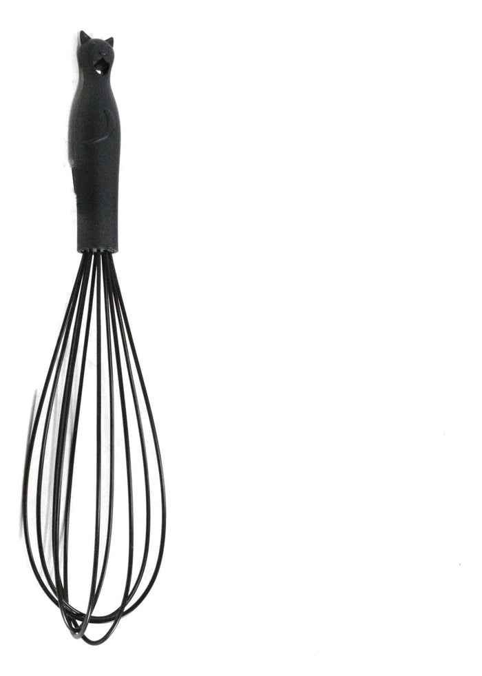 Ebros Gift Wicca Gothic Witch Feline Cat Silicone Cooking Baking Chef Kitchen Whisk