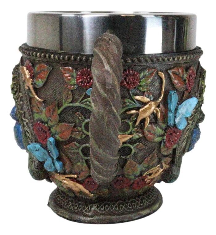 Ebros Gift Wicca Green Mother Earth Goddess Millennial Gaia With Flora And Fauna Teacup Mug