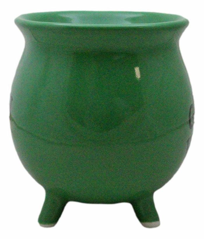 Ebros Gift Wicca Magic Green Witch Flying Broomstick Cauldron Ceramic Mug With Handle 16oz