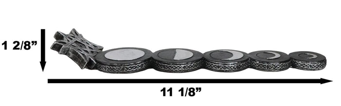Ebros Gift Wicca Mystic Triple Moon Phases Sacred Goddesses Incense Stick Holder Burner