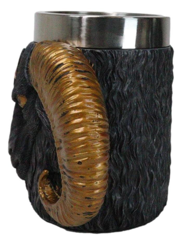 Ebros Gift Wicca Occult Sigil Of Baphomet Pentagram Ram Horned Sabbatic Goat Mug 13Oz